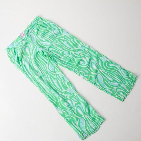 Lilly Pulitzer Cambridge Palazzo Finders Keepers Print Pants Size XS - Picture 4 of 4